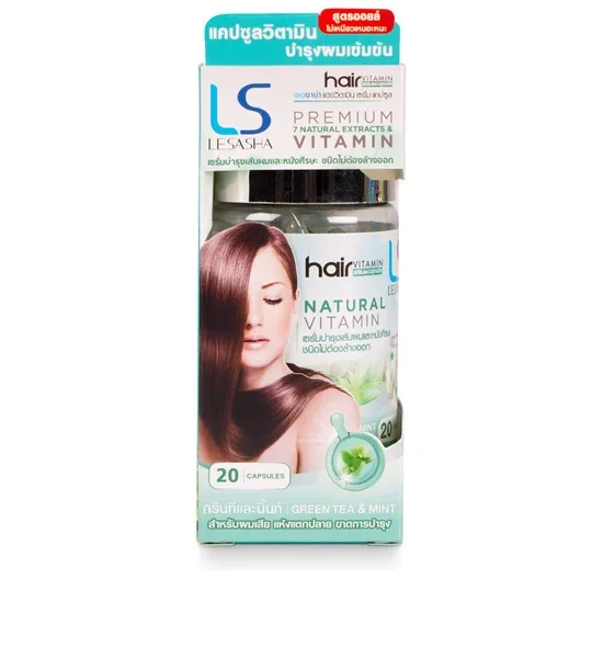 LESASHA LESASHA Hair Vitamin Serum capsule  Green Tea& Mint  20 Capsules Green. 100% оригинал