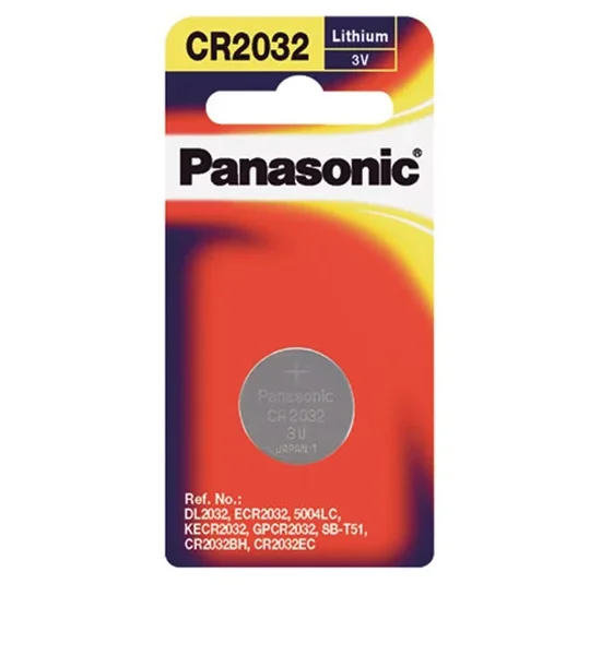 PANASONIC Lithium Button Battery CR-2032PT/1B Red. 100% оригинал