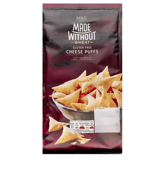 Marks & Spencer Gluten Free Cheese Puffs. 100% оригинал