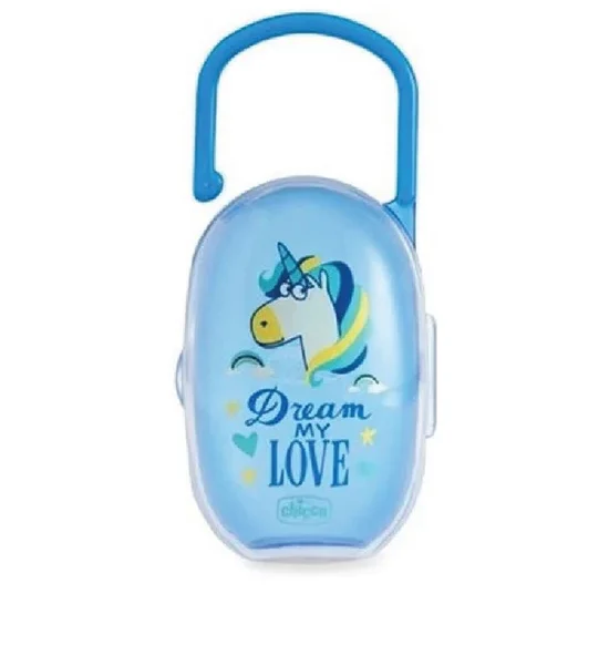 CHICCO Soother Holder Love Light Blue. 100% оригинал