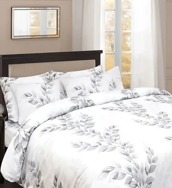 LEON Impresstion Collection Duvet Cover 70X90 Inch (Twin Size) White. 100% оригинал