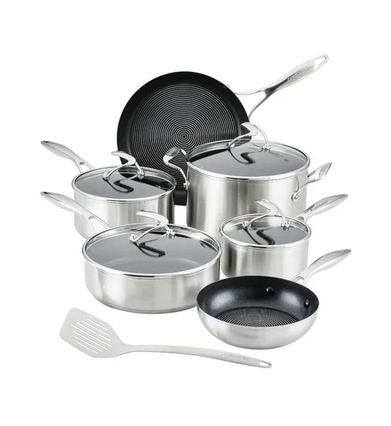 CIRCULON Cookware Set 10 Pcs + Bonus Tool 70051T Silver. 100% оригинал