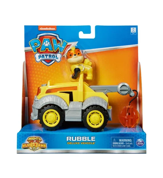 PAW PATROL Mighty Pups Vehicles-Rubble Yellow. 100% оригинал