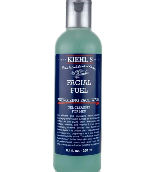 KIEHL‘S Facial Fuel Energizing Face Wash For Men 250 mL Gel Facial Cleanser Removes Dirt & Oil Refresh Skin. 100% оригинал