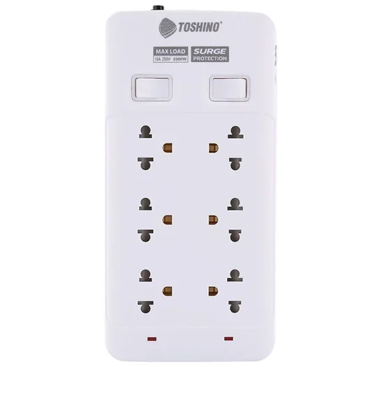 TOSHINO Powerstrip SOD 6 Sockets 5 m. White. 100% оригинал