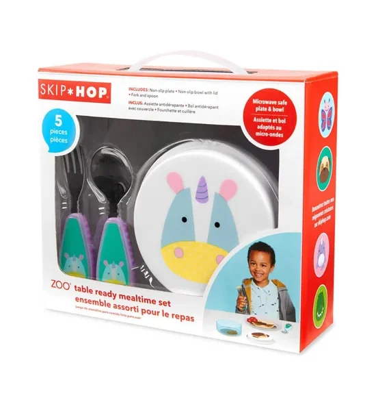 SKIP HOP Zoo Table Rd Stainless Steel Set Unicorn. 100% оригинал