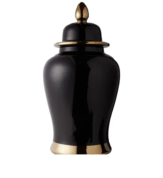 CENTRAL HOME Decorative Jar with Lid Black Gold. 100% оригинал