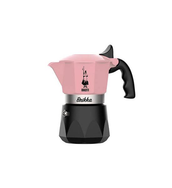 BIALETTI Coffee Maker Brikka 2 Cups Candy Pink. 100% оригинал
