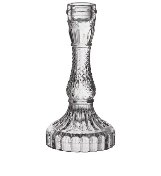 CENTRAL HOME Glass Candlestick 8.8X16.5 cm Grey. 100% оригинал