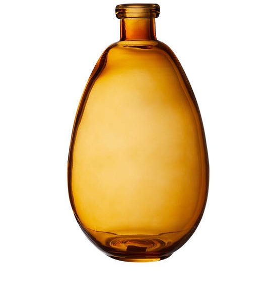 CENTRAL HOME Glass Vase Concave 17.5X30.5 cm Brown. 100% оригинал