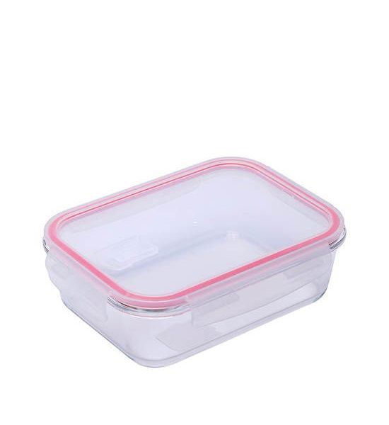 CENTRAL HOME Food Container Rectangle Borosilicate Glass with Pulling Lid 600 mL. 100% оригинал