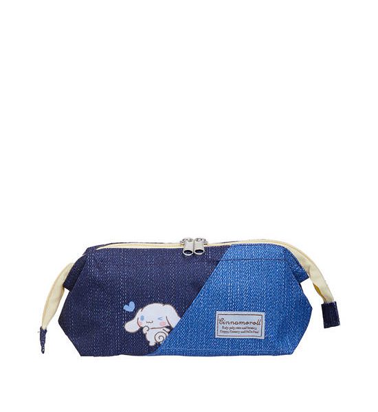 SANRIO Unisex Makeup Bag Clasp Pouch Denim Style Cinnamoroll Multi Color. 100% оригинал
