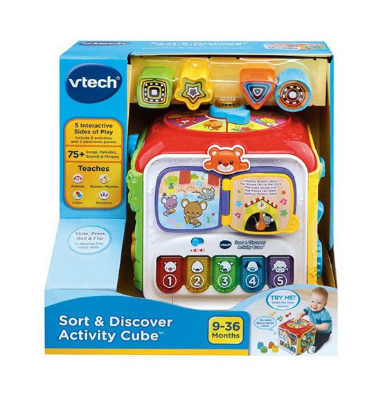 VTECH Toy Sort and Discover Activity Cube Multi-Color. 100% оригинал