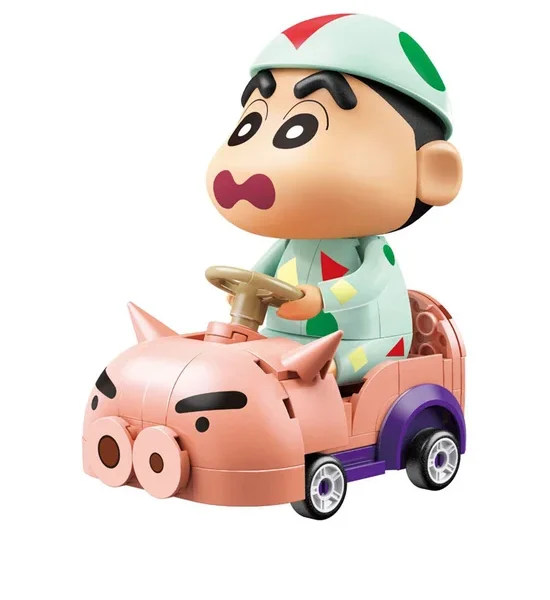 KEEPPLEY Block Toy Shinchan's Piggy Car Multi-Color. 100% оригинал