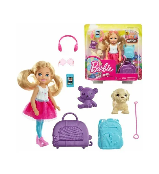 BARBIE Doll Barbie ?Chelsea Travel Multi-Color. 100% оригинал