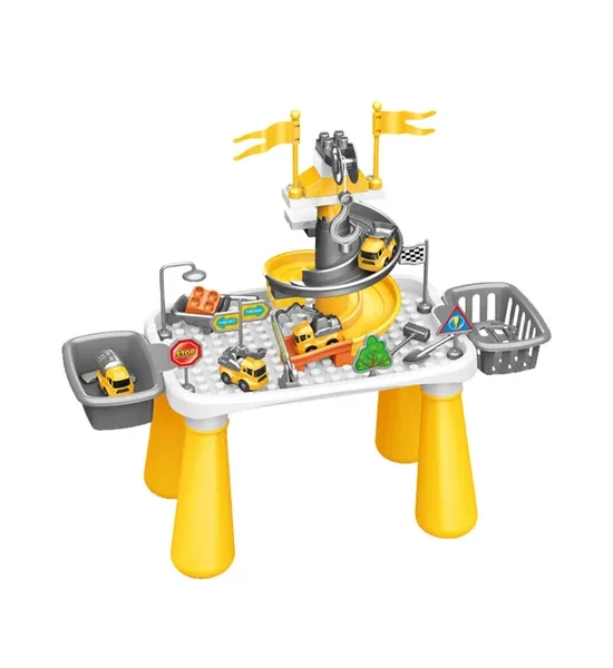 WANGDEK Toy DIY Engineering Slideway Blocks Table 47 pcs Multi-Color. 100% оригинал