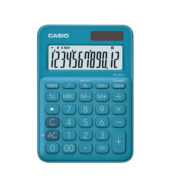 CASIO CALCULATOR Blue Casio Calculator MS-20UC. 100% оригинал