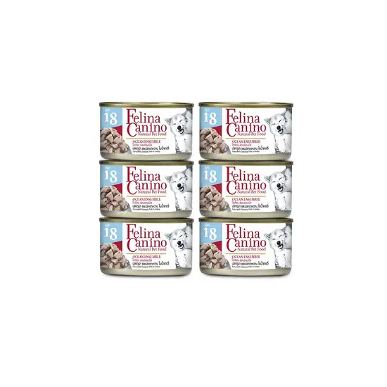 FELINA CANINO FELINA CANINO :  OCEAN ENSEMBLE FOR DOG 85G. (PACK 6). 100% оригинал