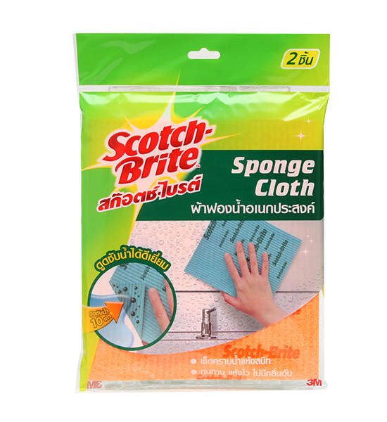 SCOTCH-BRITE Orange - Yellow Sponge Micro Fiber Cloth XN002022848. 100% оригинал
