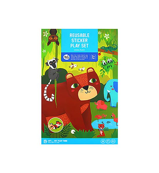 JOANMIRO Reusable Sticker Play Set - Animal Place. 100% оригинал