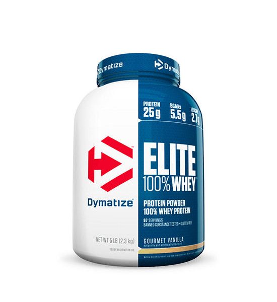 DYMATIZE NUTRITION Elite Whey Protein 5 lbs. - Gourmet Vanilla. 100% оригинал