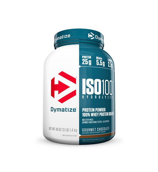 DYMATIZE NUTRITION Dymatize ISO 100 3 lb - Gourmet Chocolate. 100% оригинал