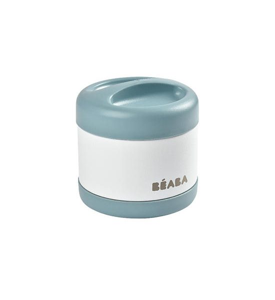 BEABA Stainless Steel Isothermal Portion 500 ml (Baltic Blue / White). 100% оригинал