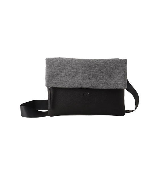 TAKEO KIKUCHI GRAY 2WAY CLUTCH AND SHOULDER BAG 93109384. 100% оригинал