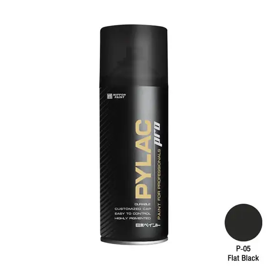 NIPPON BLACK PAINT SPRAY PYLAC # P-05 Size 290 g. FLAT. 100% оригинал