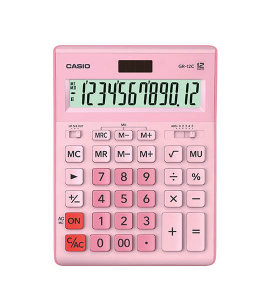 CASIO CALCULATOR Pink Casio Calculator GR-12C. 100% оригинал