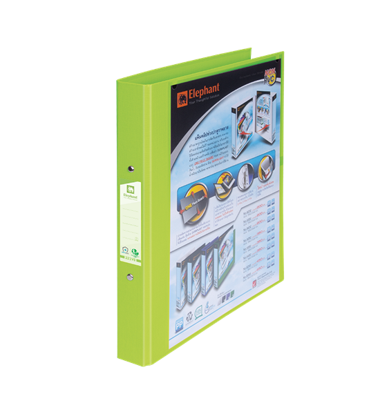 ELEPHANT ตราช้าง แฟ้ม 2 ห่วง รุ่น 221/V สีเขียวมะนาว ขนาด A4 สัน 3.5 ซม.. 100% оригинал