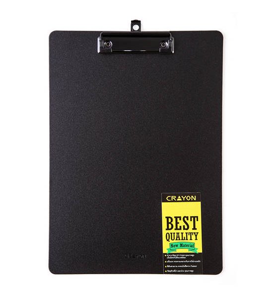 CRAYON Clip Board PP Foam A4 Black. 100% оригинал