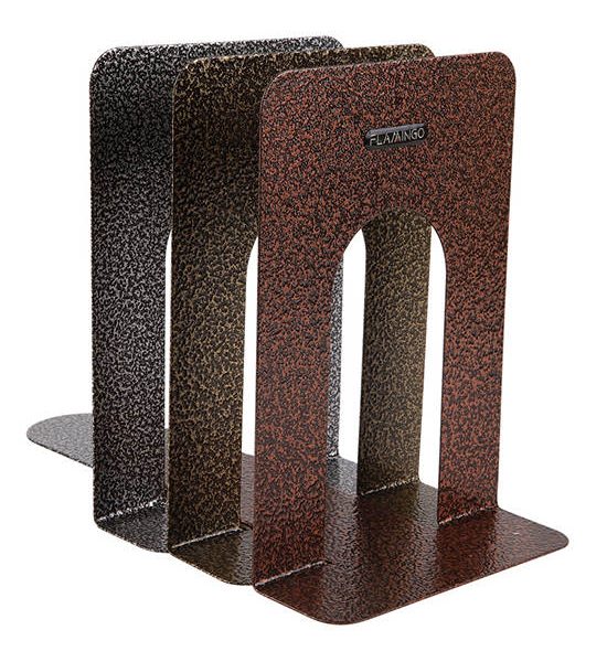 FLAMINGO FLAMINGO ฉากกั้นหนังสือ 8 3/4"x5 3/4" พ่นเคลือบ คละสี 2 อัน/คู่. 100% оригинал
