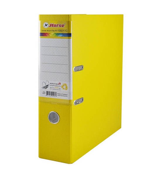 HORSE Lever Arch File F4 3-Inch Spine Yellow (3/Pack). 100% оригинал