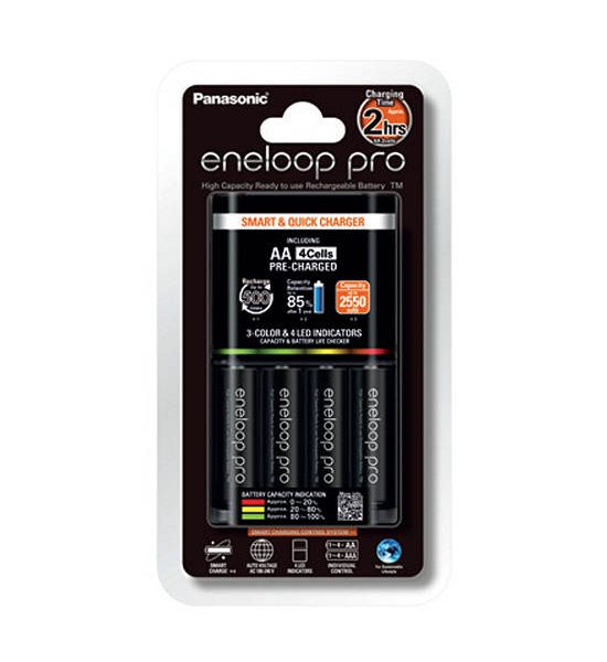 PANASONIC Panasonic K-KJ55HCC40T EneloopPro Battery Charger+AA (4 Cell). 100% оригинал