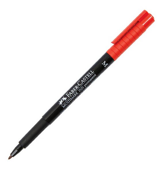 FABER CASTELL OHP Pen 1mm. Red (M). 100% оригинал