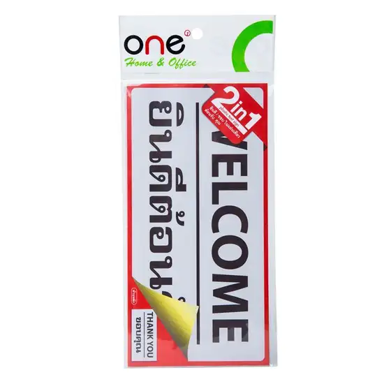 @ONE Acrylic Text Lable Welcome/Thank You 10x20cm.. 100% оригинал