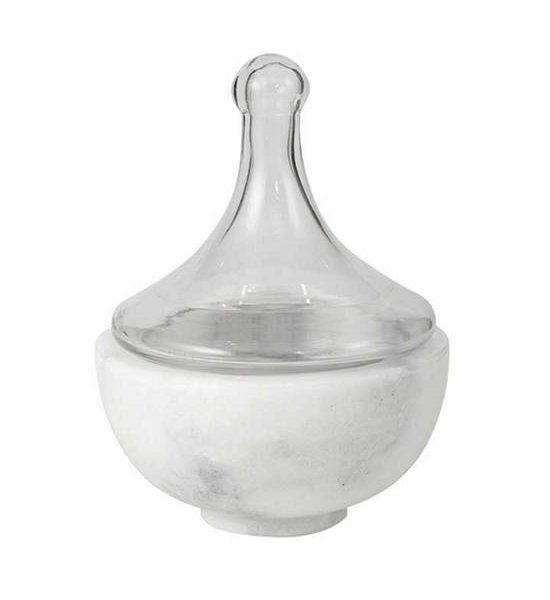 CHIC REPUBLIC White/Clear Round Bowl with Dome JENNA/15. 100% оригинал