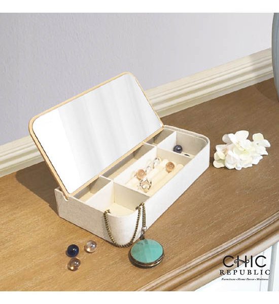 CHIC REPUBLIC Jewelry Box CERELIA-C Beige/Natural. 100% оригинал