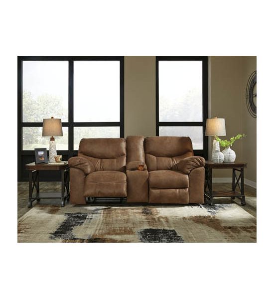 ASHLEY FURNITURE HOMESTORE Brown 2 Seater Power Recliner w/Console BOXBERG/2RRM. 100% оригинал