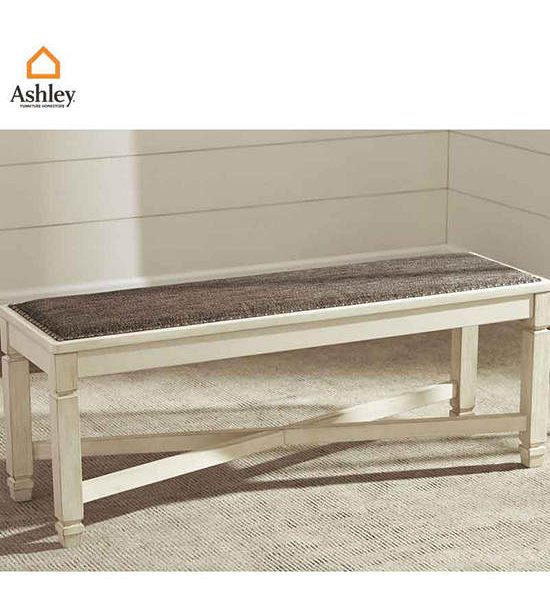 ASHLEY FURNITURE HOMESTORE Antique White/Brown Bench BOLANBURG/127. 100% оригинал