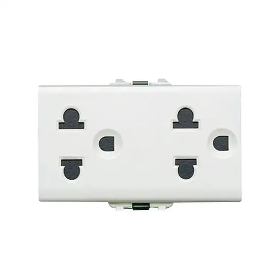 SCHNEIDER White Universal Socket 16A TWIN 3PIN 3M  Sized Module Push In No. 3426UEST2MP. 100% оригинал