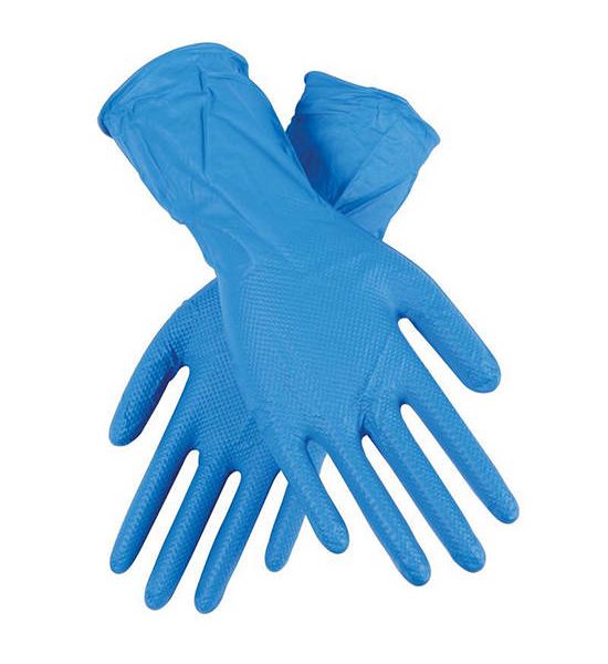 MICROTEX Ambi Diamond Textured Rubber Gloves M Blue. 100% оригинал