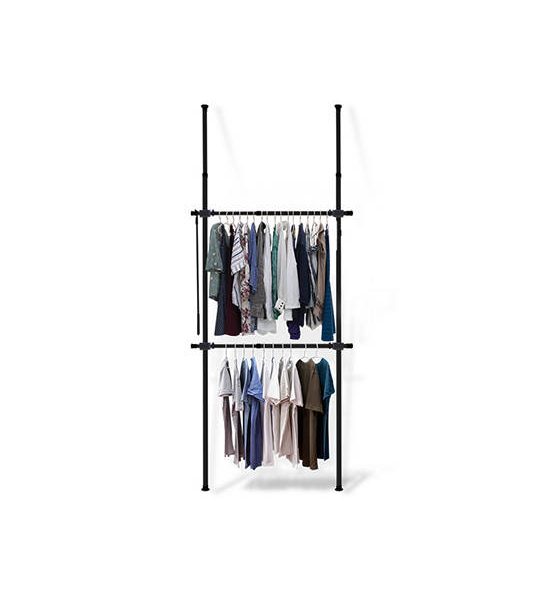 TUGU BLACK CLOTHES RACK WITH 2 BARS TUGU. 100% оригинал