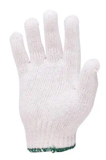 PARAGON Cotton Gloves No. 75-656428 Size 500 G. (Pack 12 Pcs.) White-Green. 100% оригинал