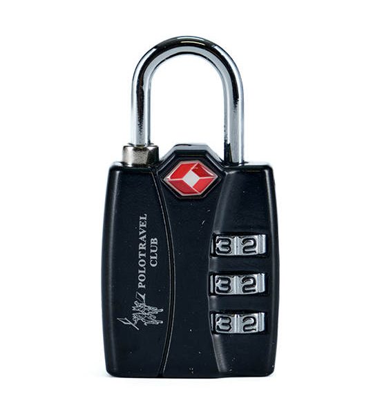 POLO TRAVEL CLUB BLACK  COMBINATION LOCK TSA12022BK. 100% оригинал