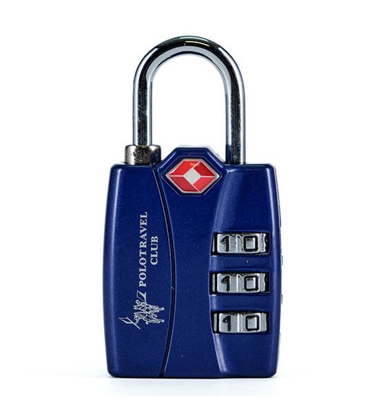 POLO TRAVEL CLUB BLUE COMBINATION LOCK TSA12022BL. 100% оригинал