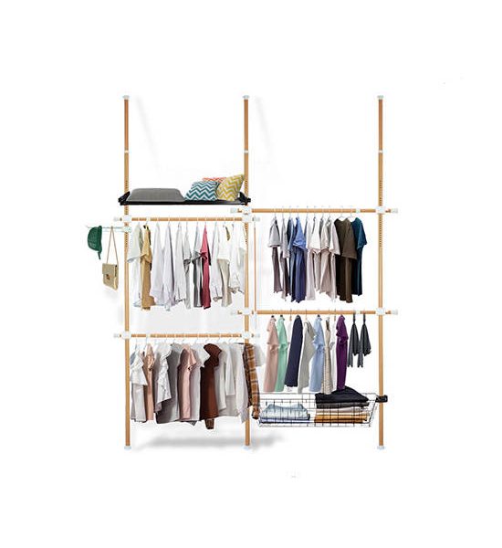 TUGU BROWN  CLOTHES RACK WITH 4 BARS   1  SHELVE  1 BASKET TUGU. 100% оригинал