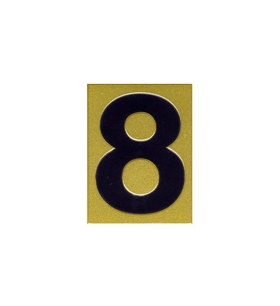 PANKO Gold Number Signage No. 8 S 920 Size 4.5 x 6.2 cm. 100% оригинал