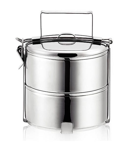 SEAGULL Lunch box 12 cm. 2 layers (Silver). 100% оригинал